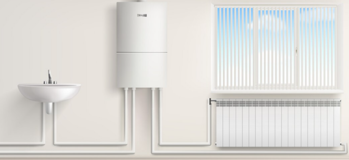 Heat Pump Water Heaters with a sink and a radiator