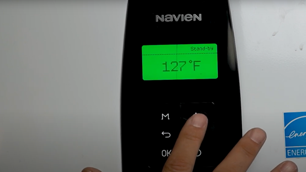Changing Temperature on a Navien Tankless Water Heater