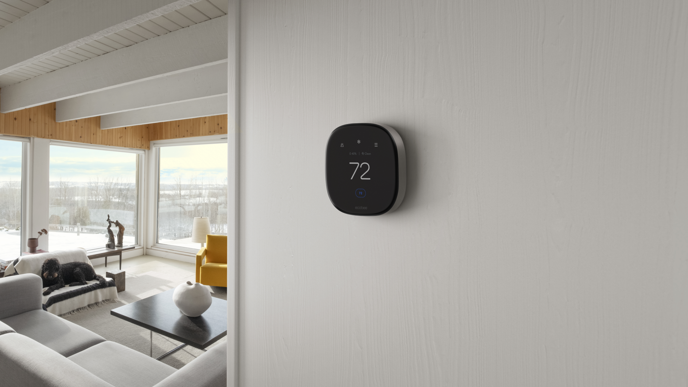 Ecobee Smart Thermostat In a Nice House