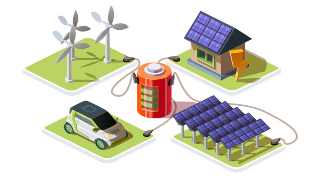 Graphic Showing How Battery Energy Storage Systems Work