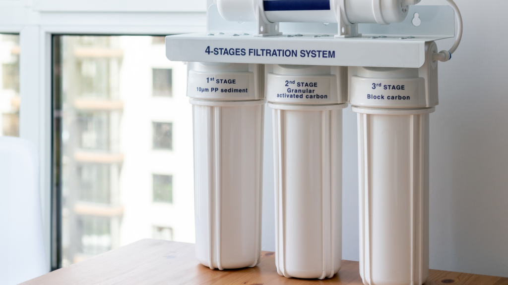 Reverse Osmosis System with Filter Labels