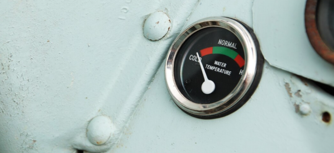 Temperature Gauge on a Navien Tankless Water Heater